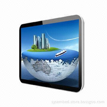 LCD advertising media player board with network option